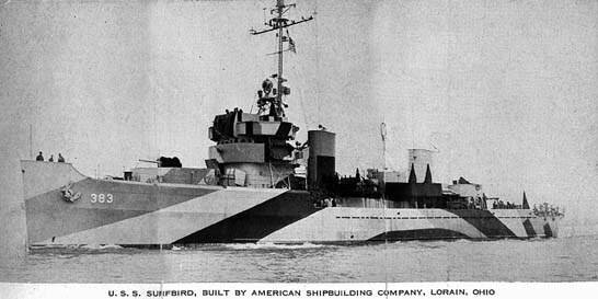 USS Surfbird AM-383 Commissioning Photo - Courtesy of Ed Fournier
